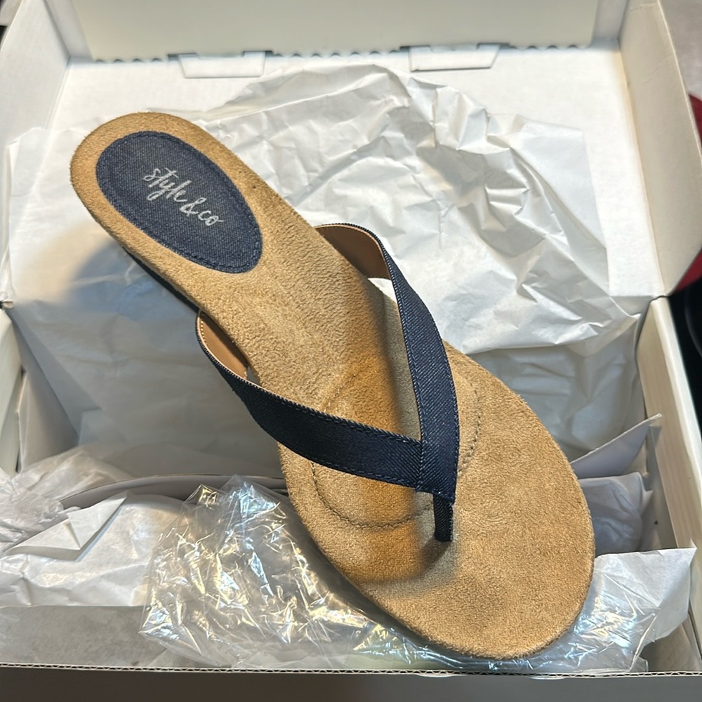 Denim sandals